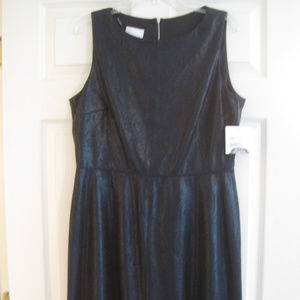 DONNA MORGAN BLACK REPTILE PRINT DRESS